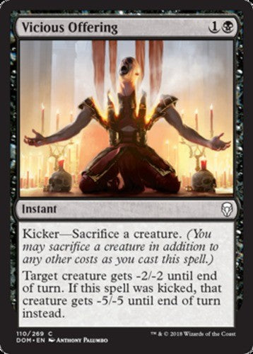 Vicious Offering - Dominaria - English - NM - MTG