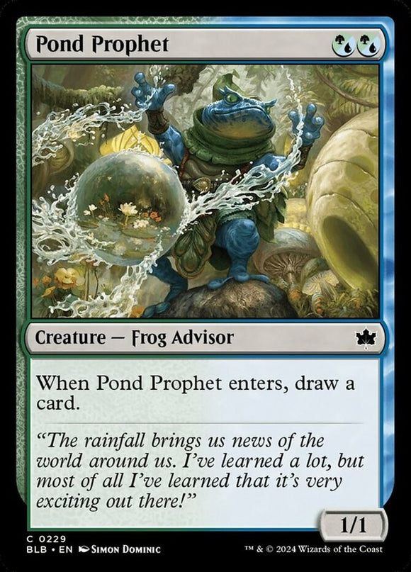 Pond Prophet - Bloomburrow - English - NM - MTG