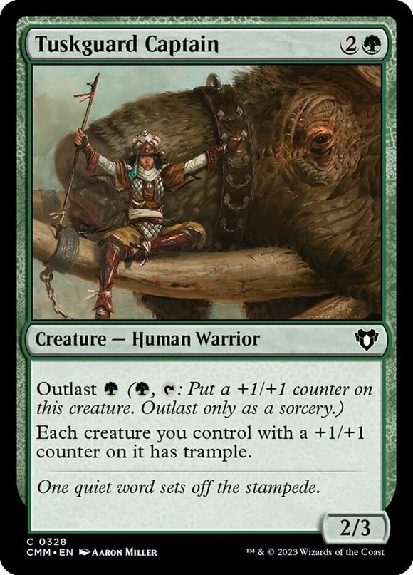 Tuskguard Captain - Commander Masters - English - NM - MTG