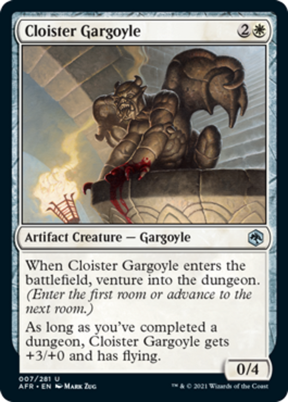 Cloister Gargoyle - Forgotten Realms - English - NM - MTG
