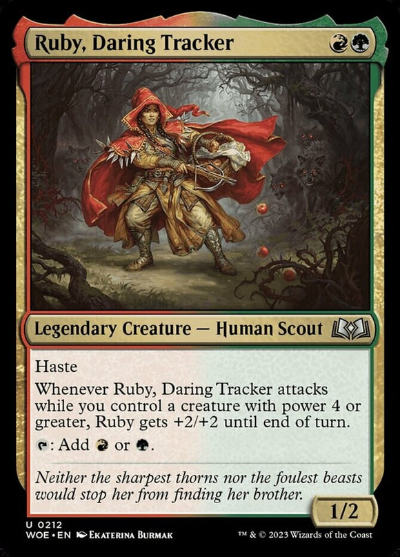 Ruby, Daring Tracker - Wilds of Eldraine - English - NM - MTG