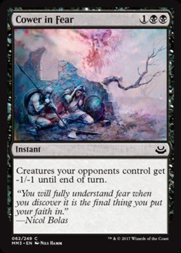 Cower in Fear - Modern Masters 2017 - English - NM - MTG
