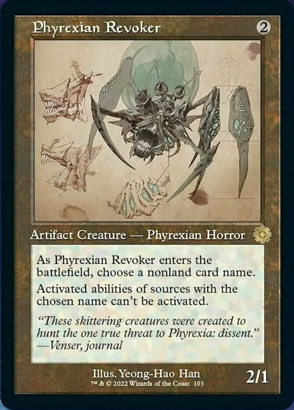 Phyrexian Revoker - Retro Schematic - The Brothers' War - English - NM - MTG