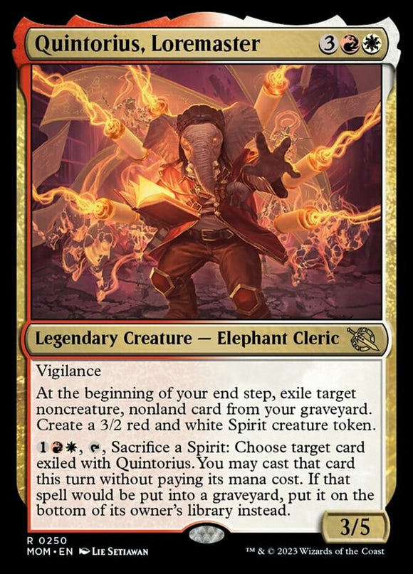 Quintorius, Loremaster - March of the Machines - English - NM - MTG