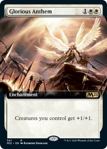 Glorious Anthem - Extended Art - Core Set 2021 (M21) - English - NM - MTG