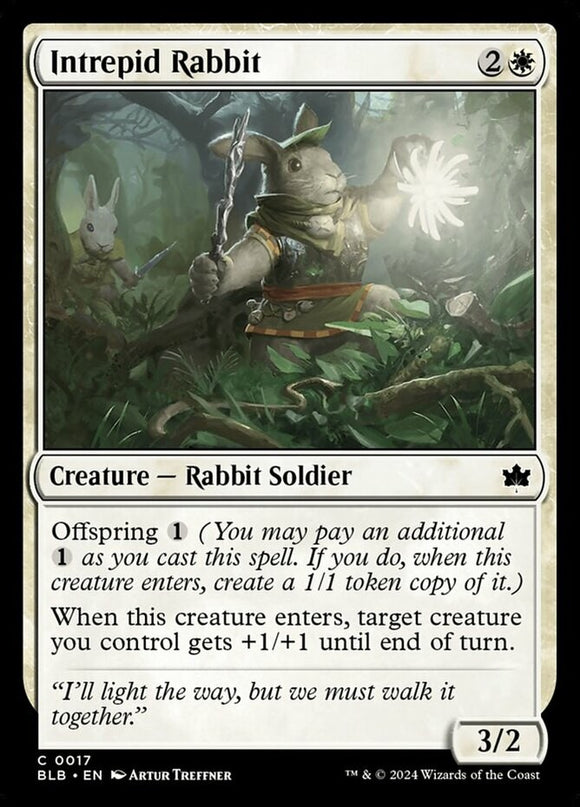 Intrepid Rabbit - Bloomburrow - English - NM - MTG