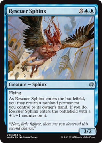 Rescuer Sphinx - War Of The Spark - English - NM - MTG
