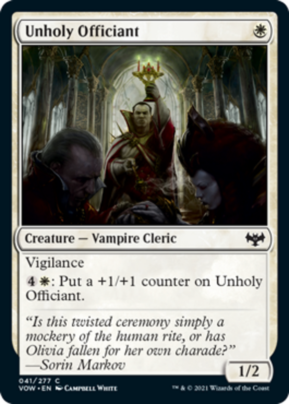 Unholy Officiant - Innistrad: Crimson Vow - English - NM - MTG