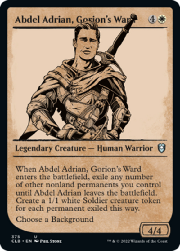 Abdel Adrian, Gorion's Ward - Showcase - Battle for Baldur's Gate - English - NM