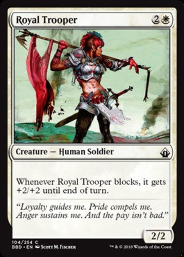 Royal Trooper - Battlebond - English - NM - MTG