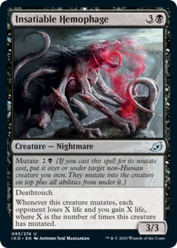 Insatiable Hemophage - Ikoria: Lair of Behemoths - English - NM - MTG