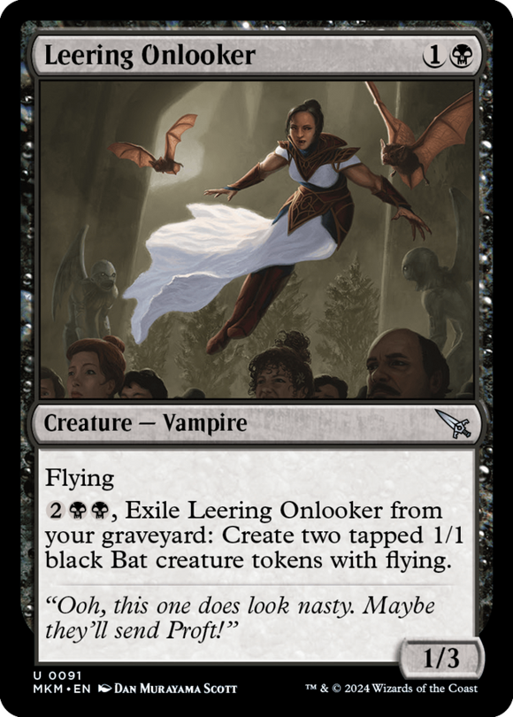 Leering Onlooker - Murders at Karlov Manor - English - NM - MTG