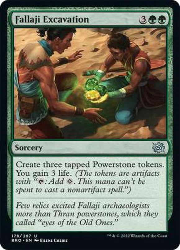 Fallaji Excavation - The Brothers' War - English - NM - MTG