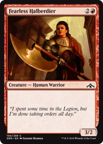 Fearless Halberdier - Guilds of Ravnica - English - NM - MTG