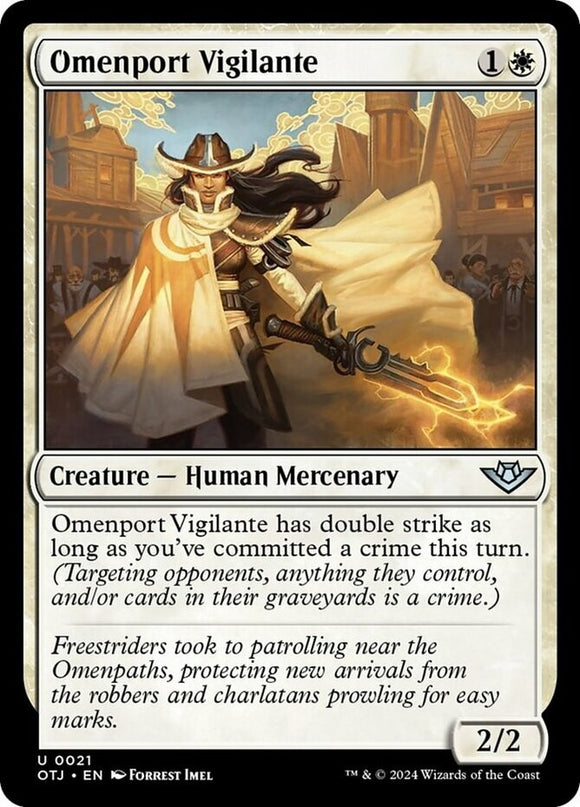 Omenport Vigilante - Outlaws of Thunder Junction - English - NM - MTG