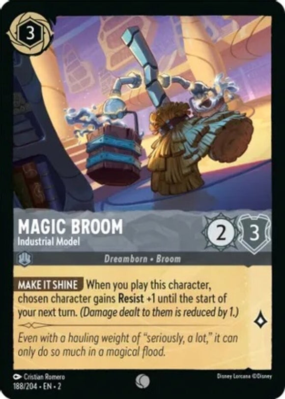 Magic Broom - Industrial Model - 188/204 - Common - Rise of the Floodborn NM