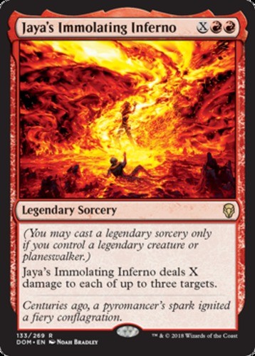 Jaya's Immolating Inferno - Dominaria - English - NM - MTG