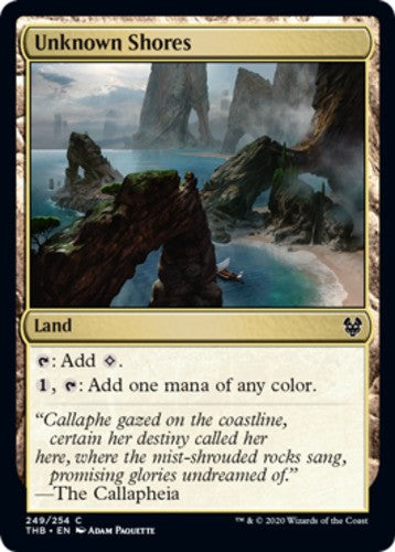 Unknown Shores - Theros Beyond Death - English - NM - MTG