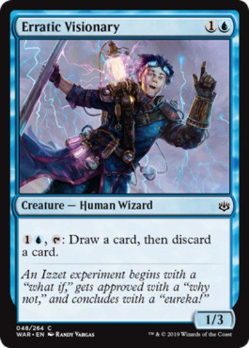Erratic Visionary - War Of The Spark - English - NM - MTG