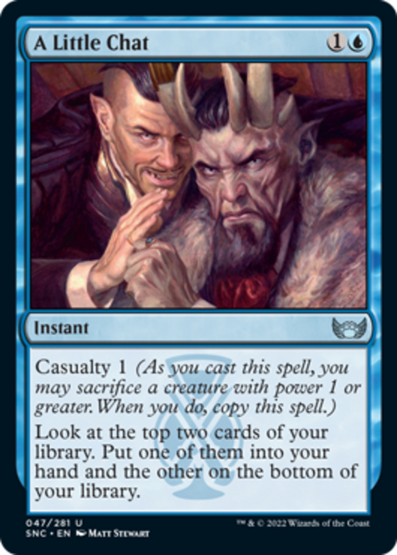 A Little Chat - Streets of New Capenna - English - NM - MTG