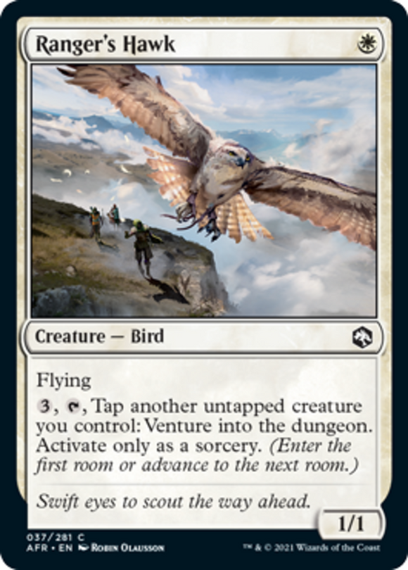 Ranger's Hawk - Forgotten Realms - English - NM - MTG
