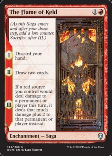 The Flame of Keld - Dominaria - English - NM - MTG