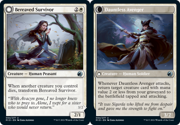 Bereaved Survivor // Dauntless Avenger - Innistrad: Midnight Hunt - English - NM