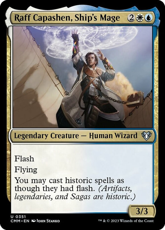 Raff Capashen, Ship's Mage - Commander Masters - English - NM - MTG