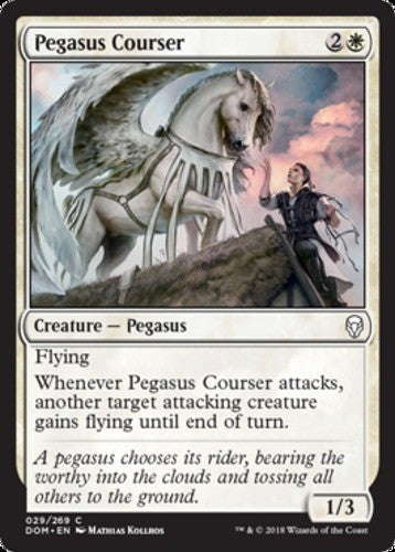 Pegasus Courser - Dominaria - English - NM - MTG