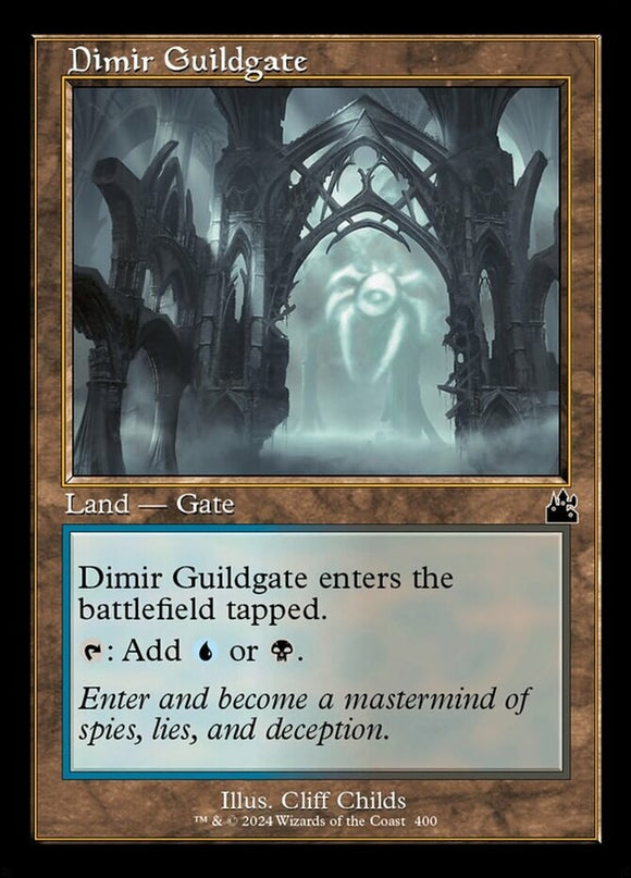 Dimir Guildgate - Retro Frame - Ravnica Remastered - English - NM - MTG