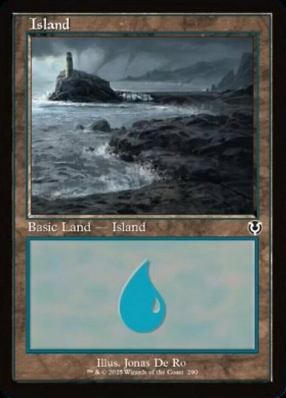 Island (290) - Retro Frame - Innistrad Remastered - English - NM - MTG