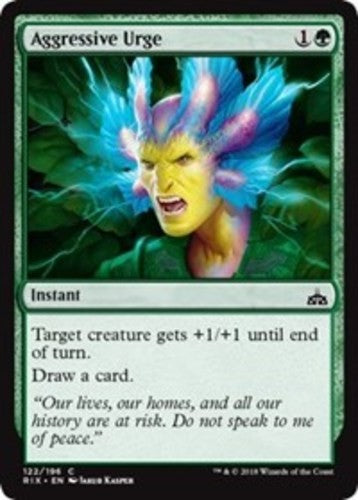 Aggressive Urge - Rivals of Ixalan - English - NM - MTG