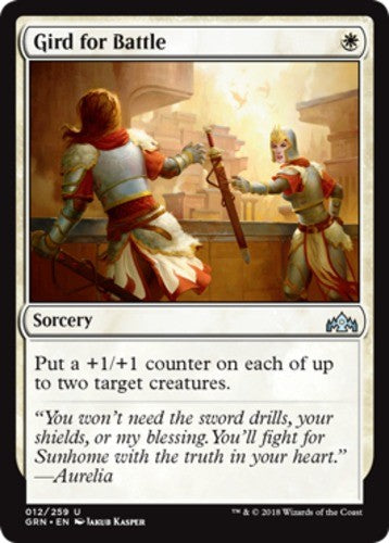 Gird for Battle - Guilds of Ravnica - English - NM - MTG