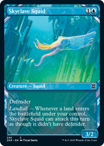 Skyclave Squid - Showcase - Zendikar Rising - English - NM - MTG