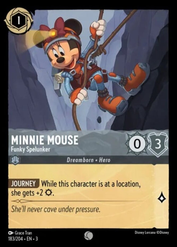 Minnie Mouse - Funky Spelunker - 183/204 - Common - Into the Inklands NM
