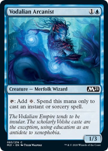 Vodalian Arcanist - Core Set 2021 (M21) - English - NM - MTG