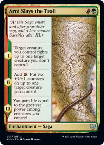 Arni Slays the Troll - Kaldheim - English - NM - MTG