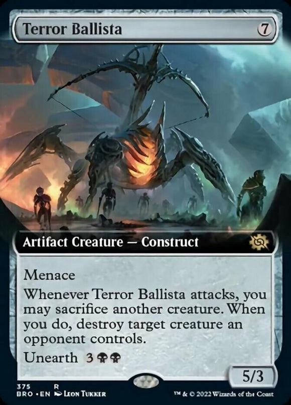 Terror Ballista - Extended Art - The Brothers' War - English - NM - MTG