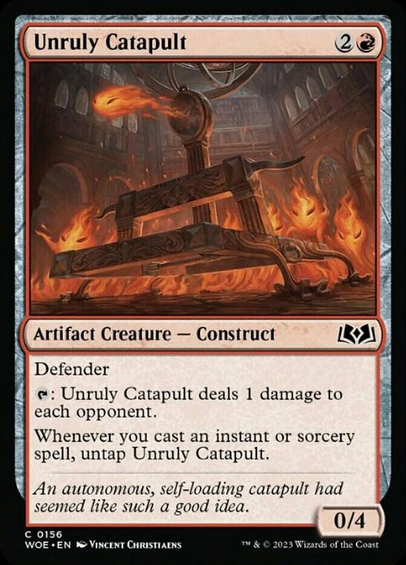 Unruly Catapult - Wilds of Eldraine - English - NM - MTG