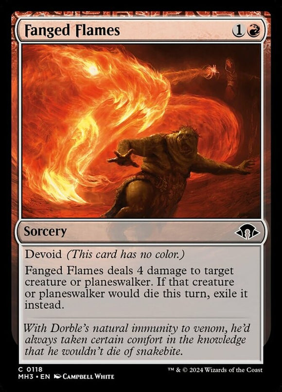 Fanged Flames - Modern Horizons 3 - English - NM - MTG