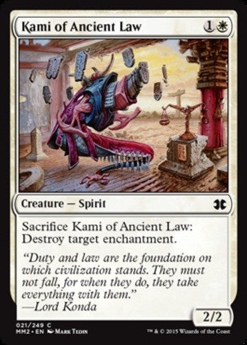 Kami of Ancient Law - Modern Masters 2015 - English - NM - MTG