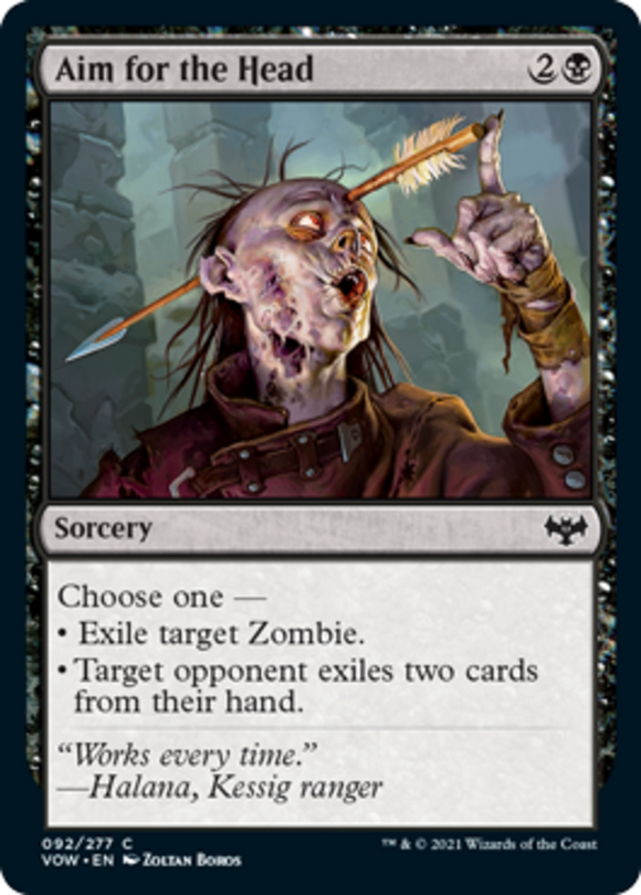 Aim for the Head - Innistrad: Crimson Vow - English - NM - MTG