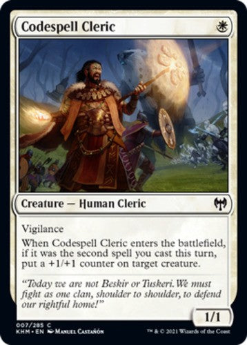 Codespell Cleric - Kaldheim - English - NM - MTG
