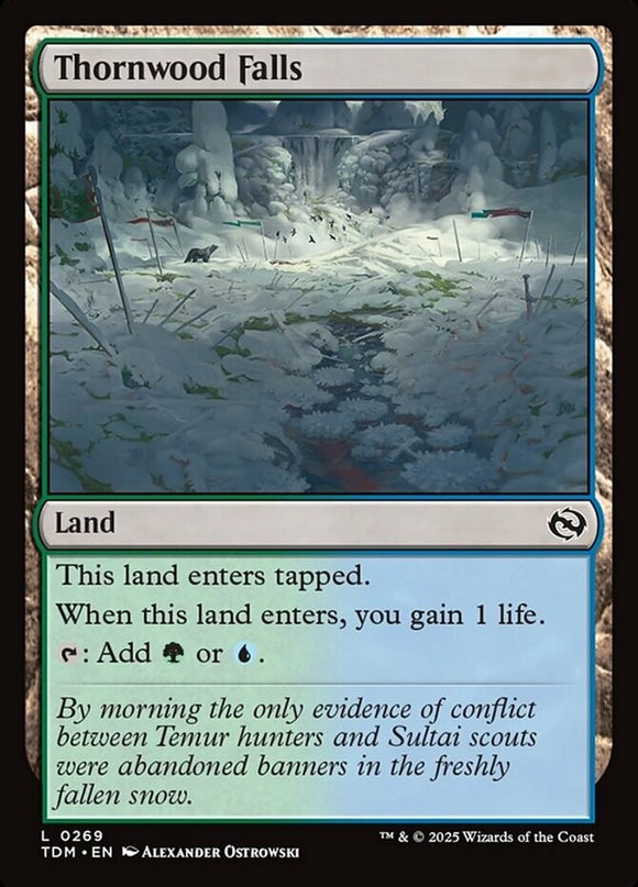 Thornwood Falls - Tarkir: Dragonstorm - English - NM - MTG