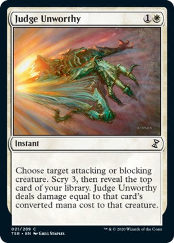 Judge Unworthy - Time Spiral Remastered - English - NM - MTG
