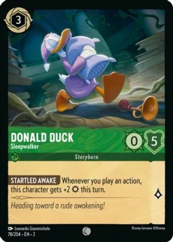 Donald Duck - Sleepwalker - 78/204 - Common - Cold Foil - Rise of the Floodborn 