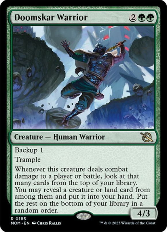Doomskar Warrior - March of the Machines - English - NM - MTG