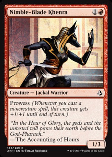Nimble-Blade Khenra - Amonkhet - English - NM - MTG