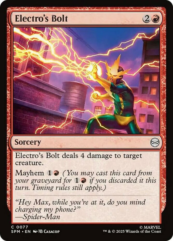 Electro's Bolt - Marvel's Spider-Man - English - NM - MTG