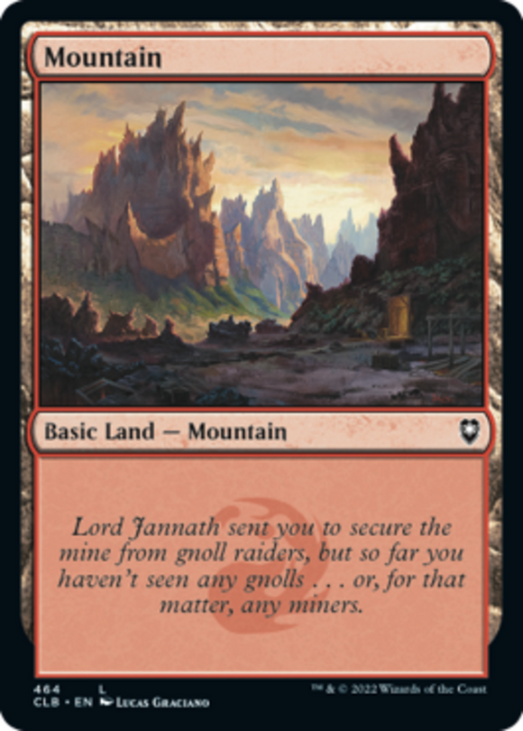 Mountain (464) - Battle for Baldur's Gate - English - NM - MTG